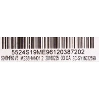 MAIN / INSIGNIA 55.24S19.ME9 / TED.MS3393.EA558 / S240HF60 V3 / B16032599 / E254215 / PANEL'S 96.24S19.005 / M238HVN01.2 / S240HF60 V3 / MODELOS NS-24D510NA17 / NS-24D420NA16